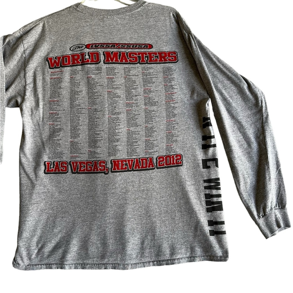 LVSSA/SSUSA WORLD MASTER CHAMPIONSHIP IN VEGAS 2012 T SHIRT L SLEEVES SZ L - Picture 8 of 10